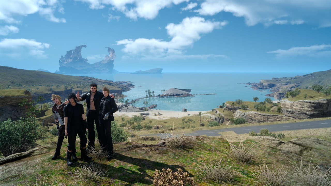 A group photo at Galdin Quay.